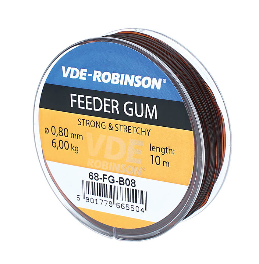 Feeder guma VDE-Robinson Strong & Stretchy, hnedá