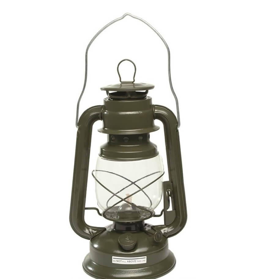 Petrolejová lampa MIL-TEC, olivová