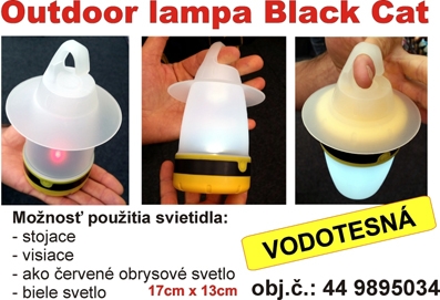 Vodotesná lampa Black Cat Outdoor