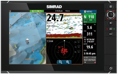 SET - multifunkčný sonar SIMRAD NSS12 evo2 + 4G radar