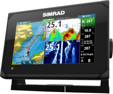 Dotykový sonar SIMRAD GO7 Chirp/ DSI (60°/120°a 30/55°)