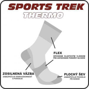 Obrázok 2 k Ponožky Sports Trek Thermo