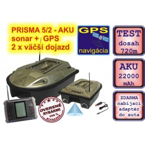 Obrázok 13 k SET - zavážacia loďka PRISMA 5 + sonar + GPS + náhradné akumulátory