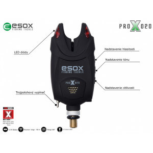Obrázok 2 k Sada 4 signalizátorov ESOX Pro X 020 s príposluchom
