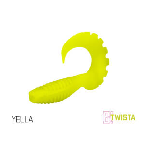 Umelá nástraha DELPHIN Twista UVs, 10 cm, 5 ks Yella
