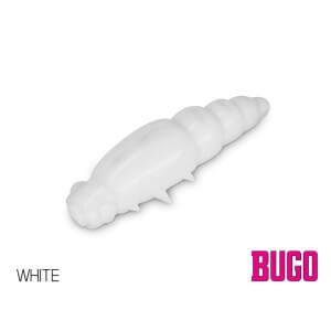 Umelá larva DELPHIN Bugo Cheese, 4 cm, 15 ks White