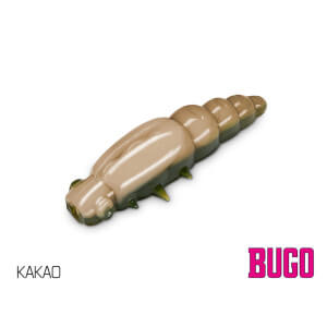 Umelá larva DELPHIN Bugo Cheese, 4 cm, 15 ks Kakao